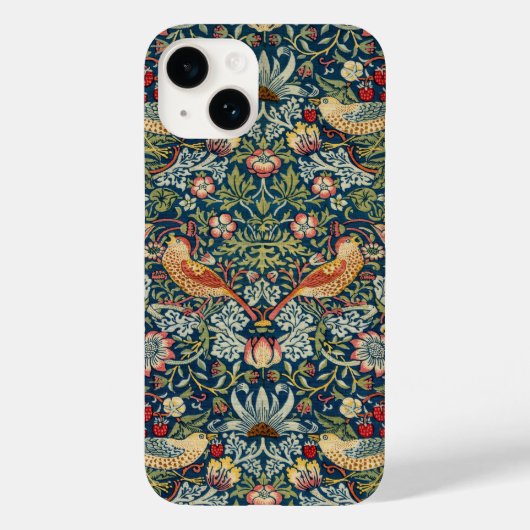 William Morris Strawberry Thief IPhone 14 Hoesje (Achterkant)