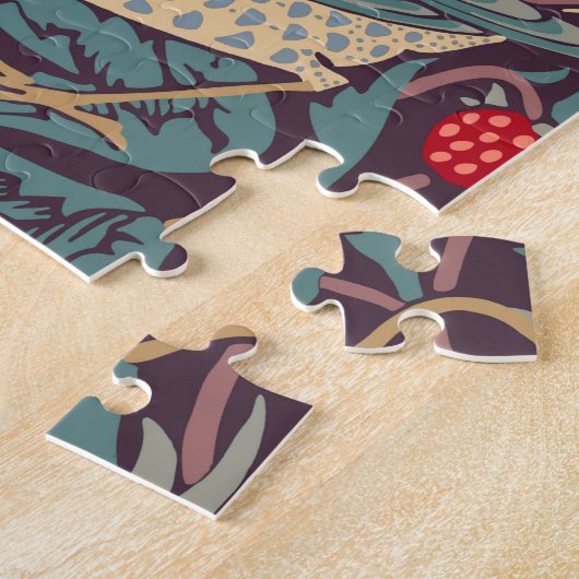 William Morris Strawberry Thief Jigzaag Puzzle Legpuzzel (Zijkant)
