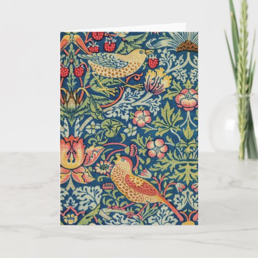 William Morris - Strawberry Thief Kaart (Voorkant)