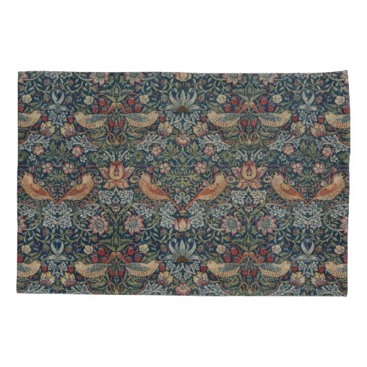  William Morris Strawberry Thief Kussensloop (Achterkant-Links)
