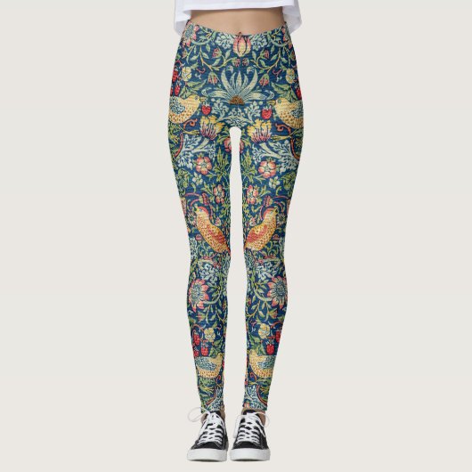 William Morris - Strawberry Thief Leggings (Voorkant)