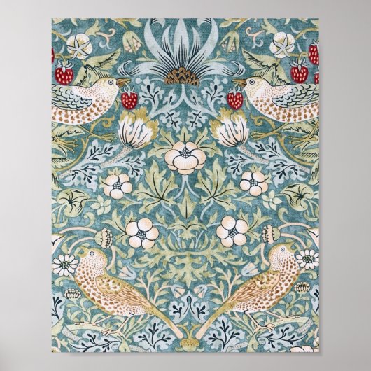 William Morris Strawberry Thief Light Design Poster (Voorkant)