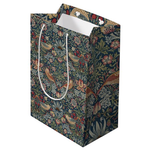William Morris Strawberry Thief Medium Cadeauzakje (Achterkant Gekanteld)