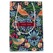 William Morris Strawberry Thief Medium Gift Bag Medium Cadeauzakje (Voorkant)