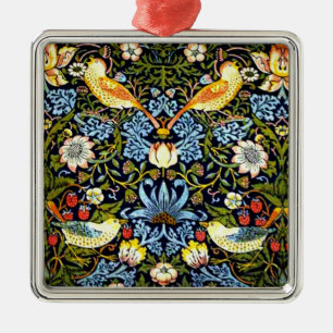 William Morris, Strawberry Thief Metalen Ornament