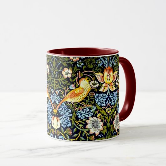 William Morris - Strawberry Thief Mok (Voorkant rechts)