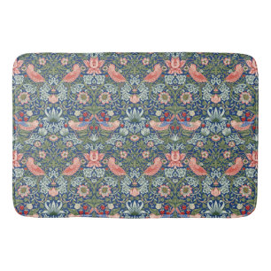 William Morris Strawberry Thief Navy Koraal Badmat