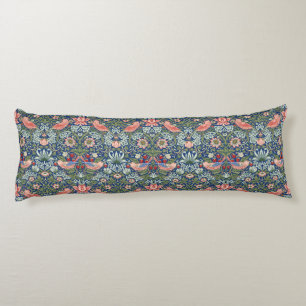 William Morris Strawberry Thief Navy Koraal Lichaamskussen