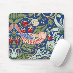 William Morris Strawberry Thief Navy Koraal Muismat