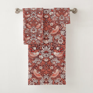 William Morris Strawberry Thief Oiseau en Terracot