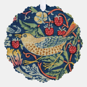 William Morris - Strawberry Thief Ornament Kaart