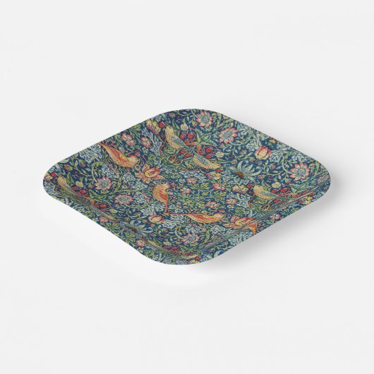 William Morris - Strawberry Thief Papieren Bordje (Gebogen)