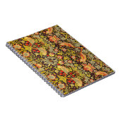 William Morris Strawberry Thief-patroon Notitieboek (Rechterzijde)