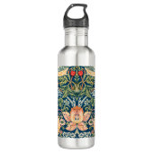 William Morris 'Strawberry Thief' Patroon Waterfles (Voorkant)
