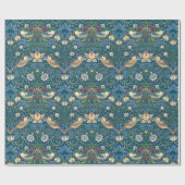 William Morris Strawberry Thief Pattern Cadeaupapier (Vlak)