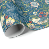 William Morris Strawberry Thief Pattern Cadeaupapier (Rol Hoek)