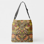 William Morris Strawberry Thief Pattern Crossbody Tas (Achterkant)