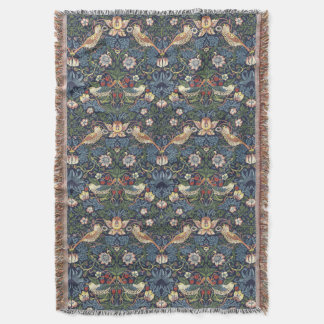 William Morris  Strawberry Thief Pattern Deken