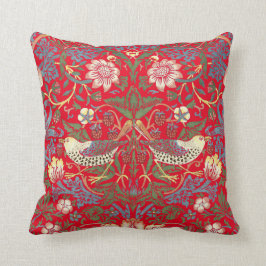 William Morris  Strawberry Thief Pattern Kussen