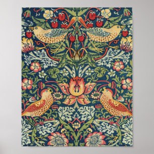 William Morris Strawberry Thief Rested Versie Poster