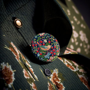 William Morris Strawberry Thief Ronde Button 3,2 Cm