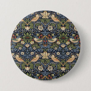 William Morris Strawberry Thief Ronde Button 7,6 Cm