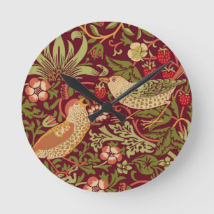 William Morris Strawberry Thief  Ronde Klok