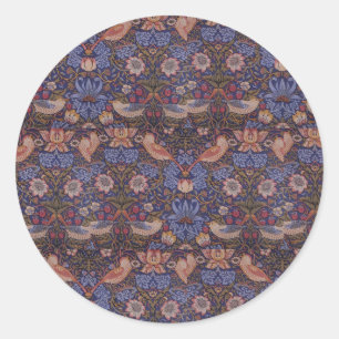  William Morris Strawberry Thief Ronde Sticker