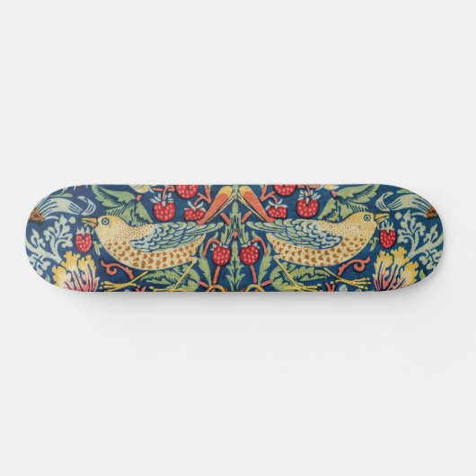 William Morris - Strawberry Thief Skateboard (Horizontaal)