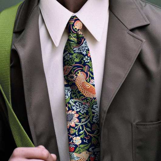 William Morris Strawberry Thief Stropdas
