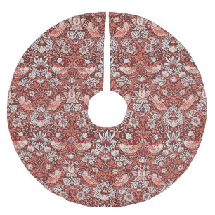 William Morris Strawberry Thief Terracotta Vogel Kerstboom Rok