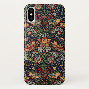 William Morris Strawberry Thief Textile Pattern iPhone X Hoesje