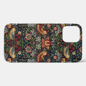 William Morris Strawberry Thief Textile Pattern Case-Mate iPhone Case (Achterkant (horizontaal))