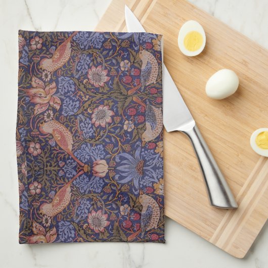  William Morris Strawberry Thief Theedoek (Quarter Fold)