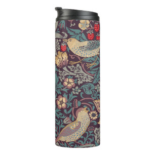 William Morris Strawberry Thief Thermal Tumbler Thermosbeker