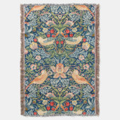 William Morris Strawberry Thief Throw Deken (Voorkant Verticaal)