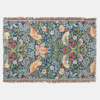 William Morris Strawberry Thief Throw Deken
