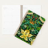 William Morris Strawberry Thief Vert Et Orange (Devant avec enveloppe)