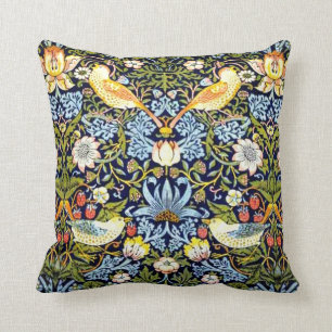 William Morris: Strawberry Thief vintage ontwerp Kussen