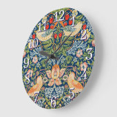 William Morris Strawberry Thief Wall Clock Grote Klok (Hoek)