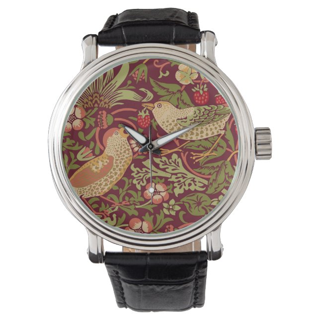 William Morris Strawberry Thief Watch Horloge (Voorkant)