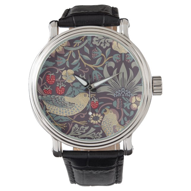 William Morris Strawberry Thief Watch Horloge (Voorkant)