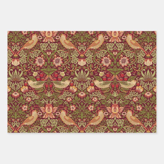 William Morris Strawberry Thief Wrapping Paper (Voorkant 2)