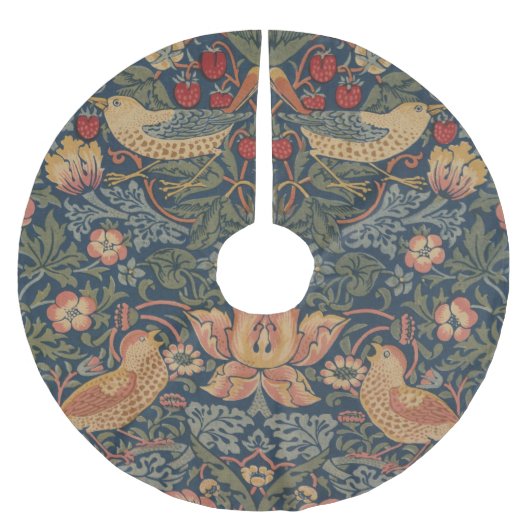 William Morris Strawberry Thieves Birds Kerstboom Rok (Voorkant)