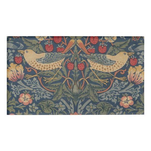 William Morris Strawberry Thieves Birds Naambadge (Voorkant)