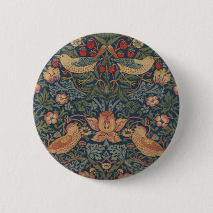 William Morris Strawberry Thieves Birds Ronde Button 5,7 Cm