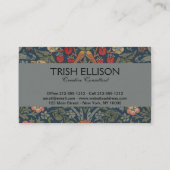 William Morris Strawberry Thieves Birds Visitekaartje (Achterkant)