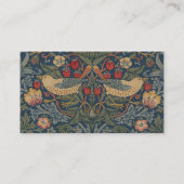 William Morris Strawberry Thieves Birds Visitekaartje (Achterkant)