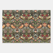 William Morris Strawberry Wrapping Paper Sheets (Voorkant)
