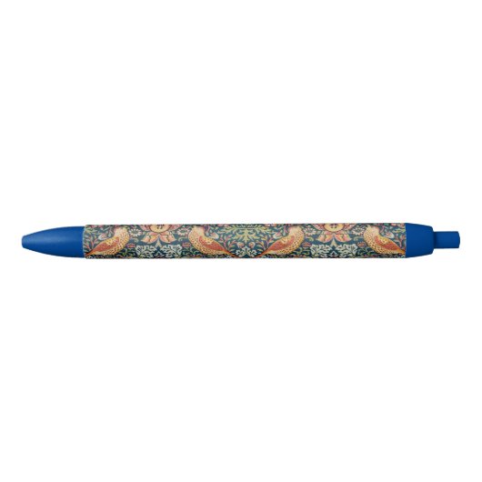 William Morris Strawberry zwarte inkt pen (Voorkant)